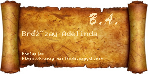 Brázay Adelinda névjegykártya